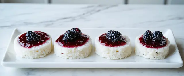 Gluten-Free Blackberry Chia Jam on Rice Cakes
