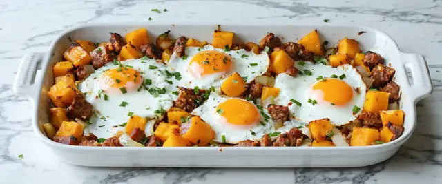 Gluten-Free Butternut Squash Hash with Sausage