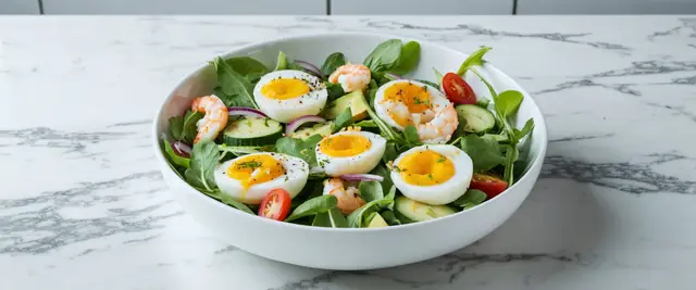 Gluten-Free Shrimp and Avocado Breakfast Salad