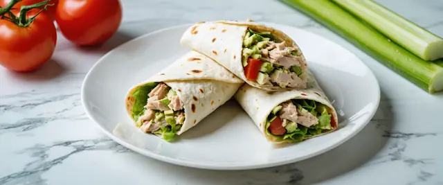 Gluten-Free Tuna and Avocado Breakfast Wrap