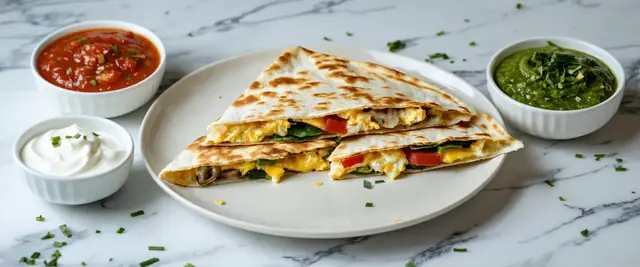 Gluten-Free Veggie-Loaded Breakfast Quesadilla