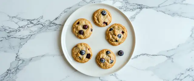 Greek Yogurt Berry Protein Cookies