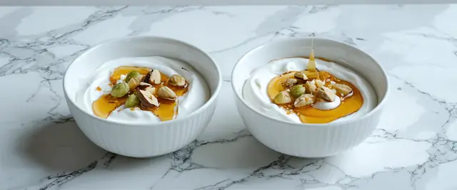 Greek Yogurt with Honey and Pistachios