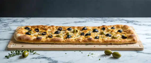 Green Olive Oregano Flatbread