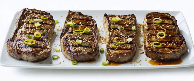 Grilled Cabbage Steaks with Miso Glaze
