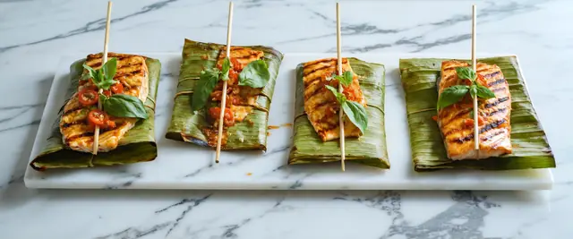 Grilled Fish in Banana Leaf (Pepes Ikan)