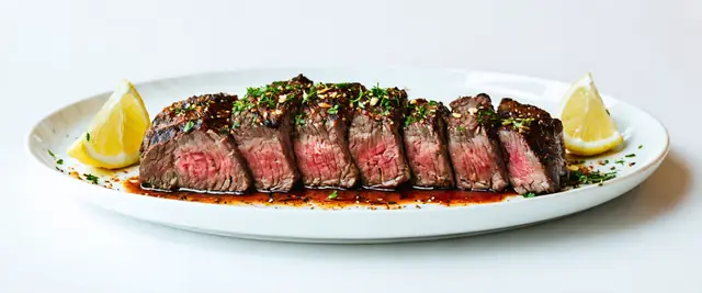 Grilled Harissa Marinated Hanger Steak