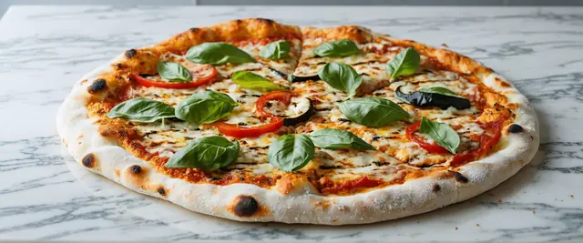 Grilled Pizza with Grilled Veggies