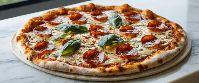 Grilled Pizzas with Pepperoni