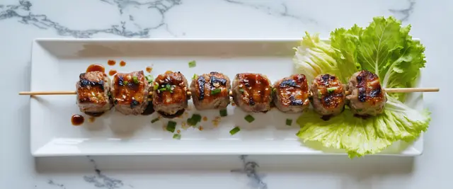 Grilled Pork Meatballs (Nem Nướng)