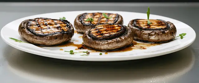 Grilled Portobello Mushrooms with Balsamic Glaze and Thyme