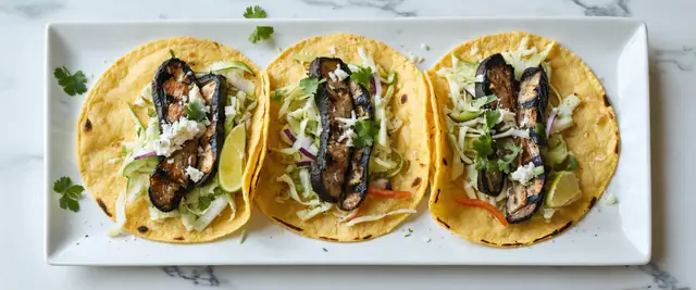 Grilled Portobello Tacos with Cilantro Slaw