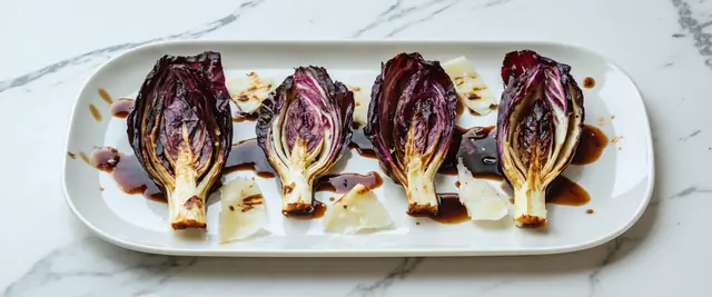 Grilled Radicchio with Balsamic Reduction