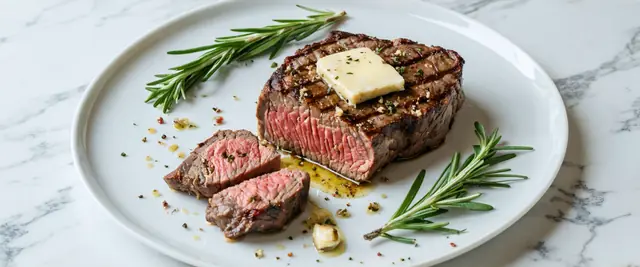 Grilled Rosemary and Mustard Crusted Ribeye