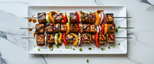 Grilled Teriyaki Tofu Skewers