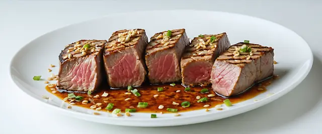 Grilled Tuna Steaks with Sesame Ginger Sauce