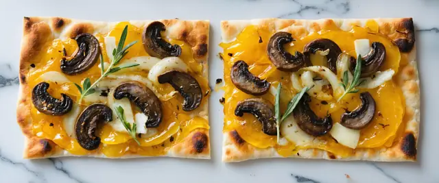 Gruyere and Caramelized Mushroom Flatbread
