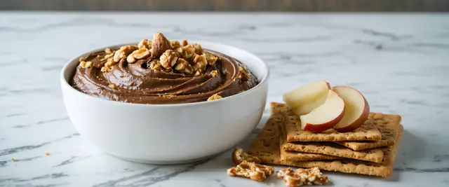 Hazelnut Heaven Nutella Hummus with Toasted Hazelnuts