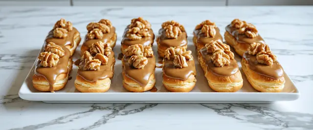 Hazelnut Praline Eclairs