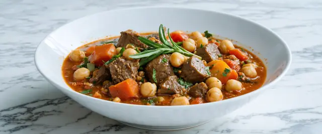 Hearty Lamb and Chickpea Stew with Rosemary and Lemon