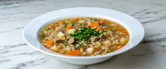 Hearty Scotch Broth with Barley and Root Vegetables