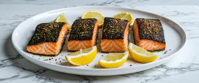 High Heat Cast Iron Salmon With Blackening Spices
