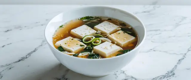 Homemade Miso Soup with Tofu