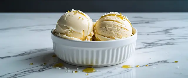 Homemade Olive Oil Sea Salt Ice Cream