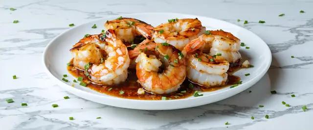 Honey Bourbon Glazed Shrimp