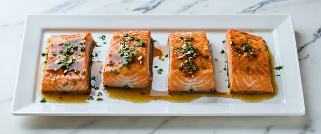Honey Mustard Glazed Freezer Friendly Salmon