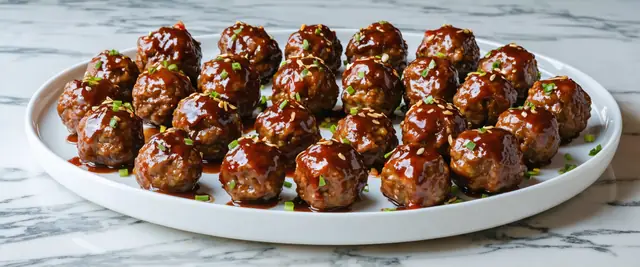 Honey Sriracha Glazed Meatballs