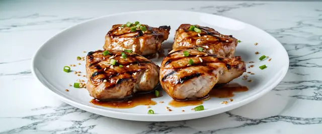 Honey Sriracha Grilled Chicken with Sesame Seeds