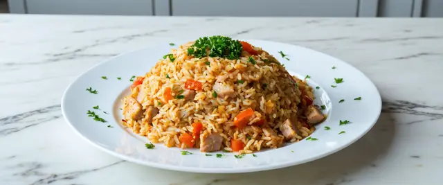 Hungarian Rice Pilaf (Rizseshús)