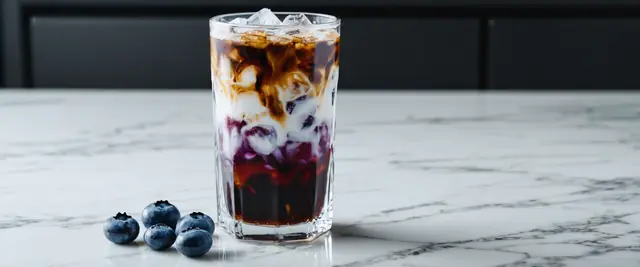 Iced Blueberry Latte