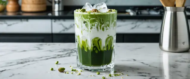 Iced Green Pistachio Latte
