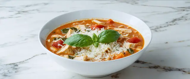 Indulgent One-Pot Creamy Tomato Basil Chicken and Soup