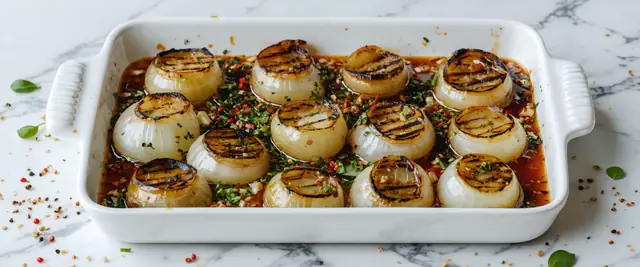 Italian Marinated Grilled Onions