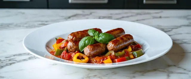 Italian Sausage and Peppers with Mild Tomato Sauce