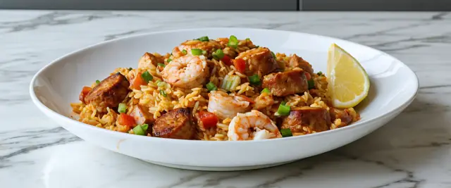 Jambalaya with Saffron and Oregano