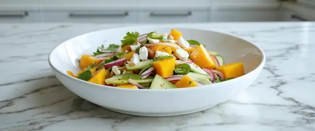 Jicama and Mango Salad with Lime Dressing