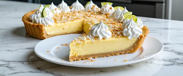 Key Lime and Coconut Tart