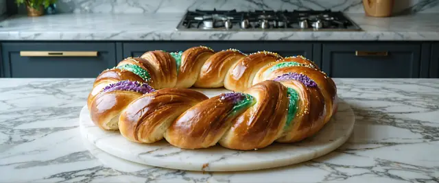 King Cake with Orange Zest and Cardamom