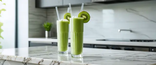 Kiwi Banana Spinach Smoothie