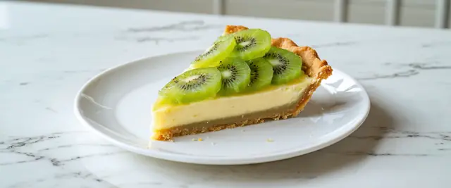 Kiwi Lime Mint Custard Tart