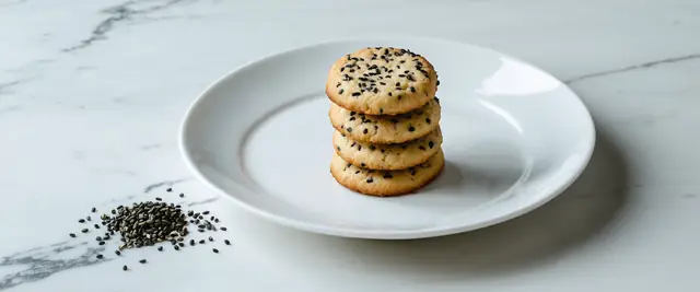 Korean Black Sesame Cookies