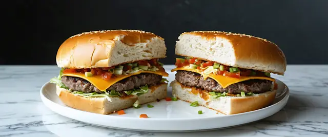 Korean Bulgogi Burger with Kimchi