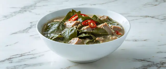 Laing (Dried Taro Leaves in Coconut Milk)