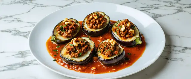 Lamb Stuffed Eggplant (Sheikh El Mahshi)