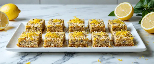 Lemon Chia Seed Protein Bars