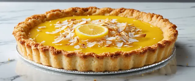 Lemon Coconut Macaroon Tart